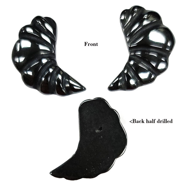 CROSSIST 18X28MM BLACK ONYX (2PCS)